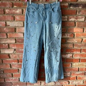 Embellished Blue Women's Jeans